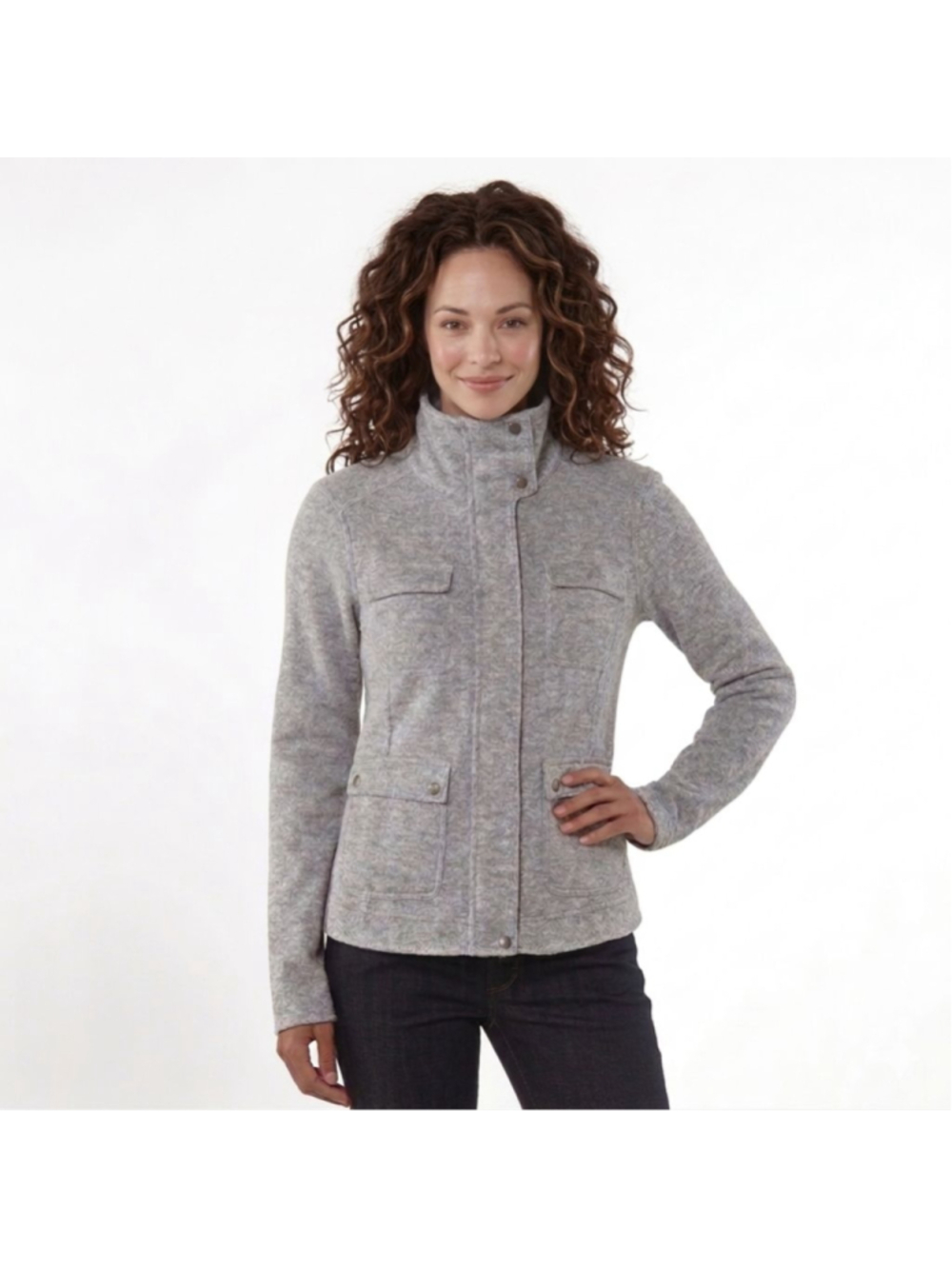 Patagonia Better Sweater Gray Utility Jacket Zipper Large - Picture 2 of 9